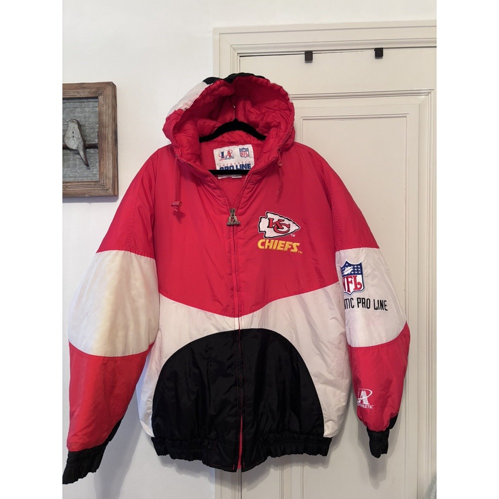 SALE! Vintage Kansas City Chiefs Stadium Jacket Never Worn‎ LARGE